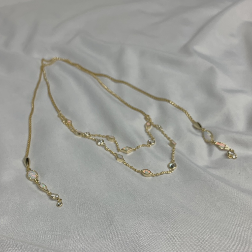 KENDRA SCOTT JEWELED LAYERING NECKLACE